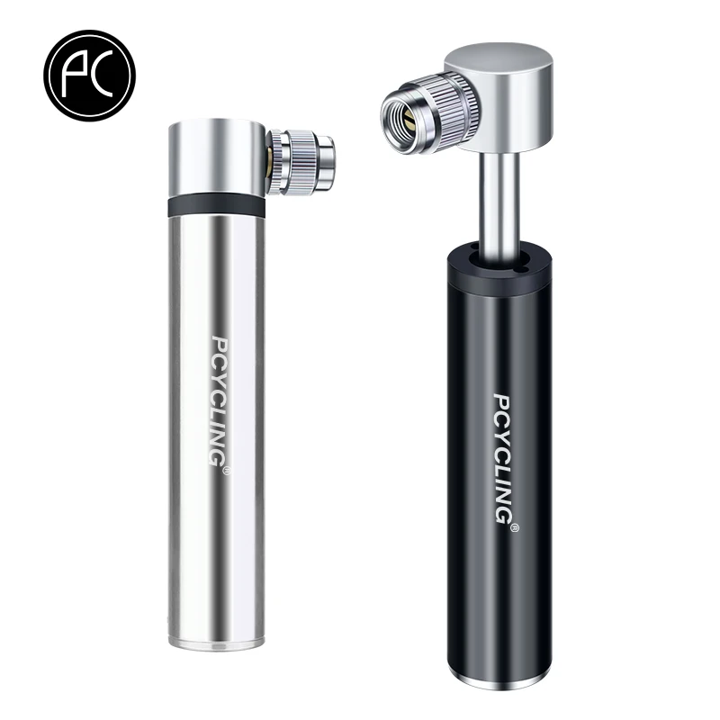 

PCycling Mini Bicycle Pump Aluminum Alloy Cycling Hand Air Pump Ball Tire Inflator MTB Mountain Road Bike Pump 120PSI For AV/FV