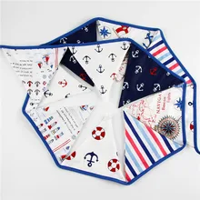 12 Flags 3.2m Pirate Theme Cotton Fabric Bunting Pennant Flags Banner Garland Wedding/Birthday/Baby Shower Party Decoration