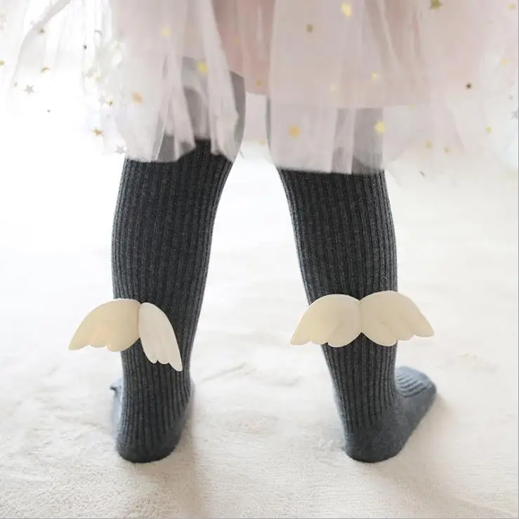 

Baby Cute Pantyhose Kids tights angel wings babies cotton Children's Princess Girl Flower Tights Leggings Tights