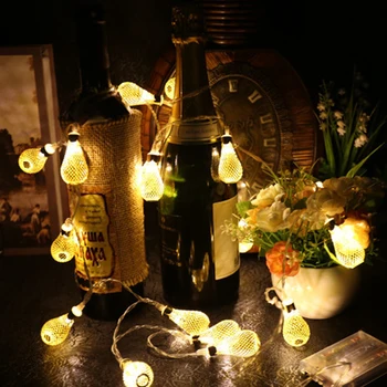 

LED String Light Water Drop 20 LED Lights String Lovely Dinner Table Bottle Decoration String Lights