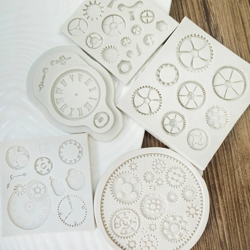 Watches Instrument Parts Mould Silicone Mold Fondant Cake Decorating Tool Gumpaste Sugarcraft Chocolate Forms Bakeware