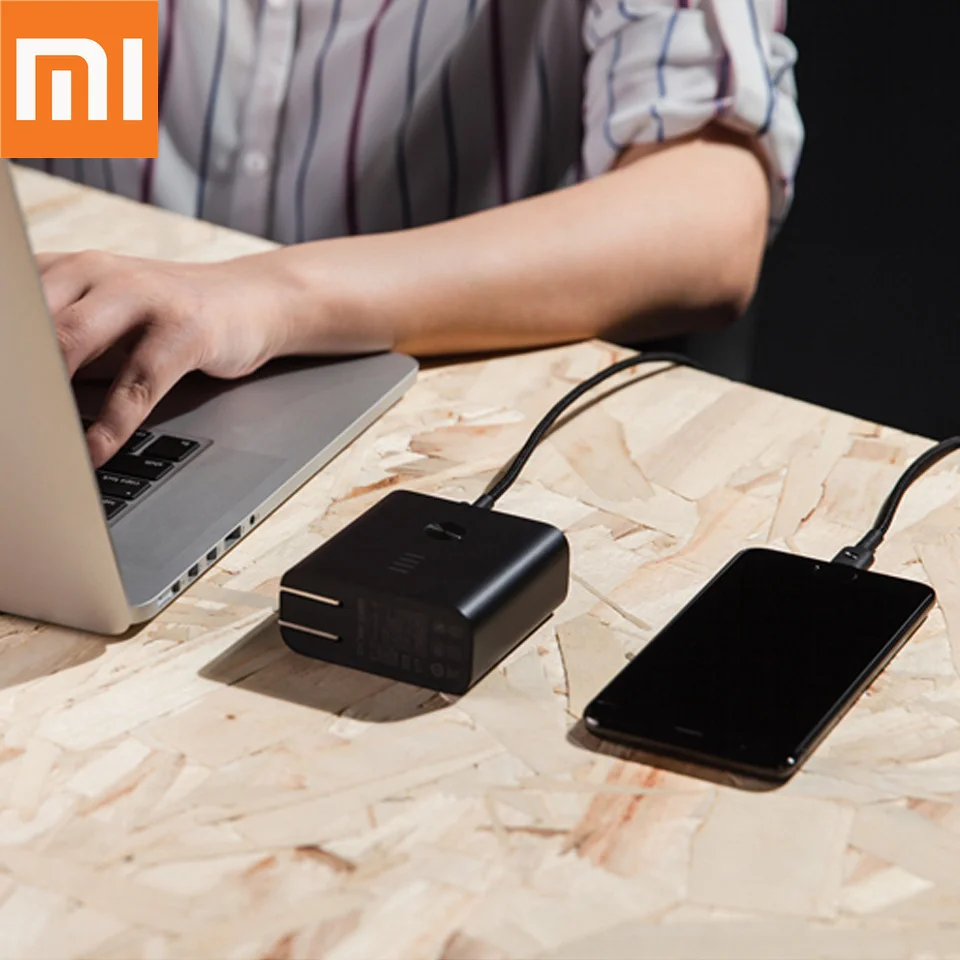 Оригинальный внешний аккумулятор Xiaomi ZMI 2 в 1 6500 мАч с настенным зарядным