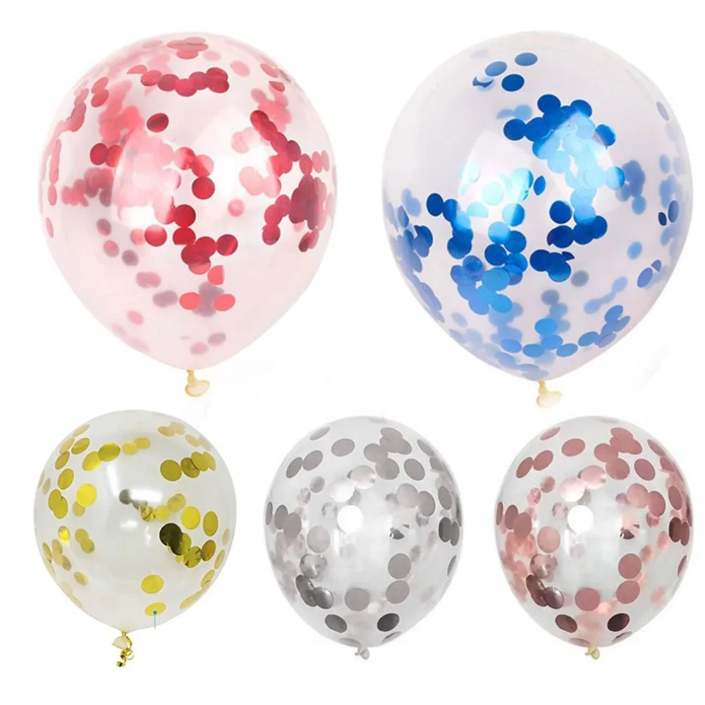 

Latex Sequins Confetti Balloons Portable Party Balloons Transparent Wedding Birthday Decorations Party Decor