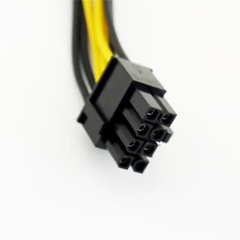 

5x Dual SATA 15 Pin Male to PCI-E Express 6+2 Pin 8Pin Female Video Power Connector Adapter Y Splitter Cable 20cm