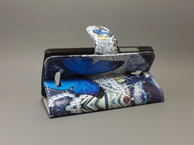

New Butterfly Flower Flag Designer Wallet Flip Stand Book Cover Case For Lenovo A1000 A 1000 Case on A1000 freeshipping