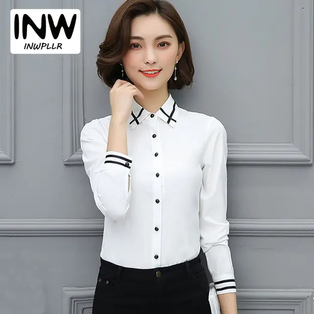 Blusas de gasa Mujer Moda 2019 otoño talla grande Tops