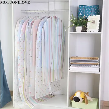 

Four patterns Cover bag garment dust cover with zipper coat dust bag suit bag wardrobe organizer Protective Cover bag M0832