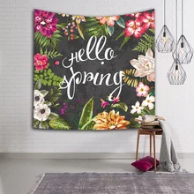 Digital Printing Tapestry Wall Beach Towel European and American Flower Series Fabric Wall Hanging Tapestry Decor Polyester beach style polyester fabric wall hanging tapestry