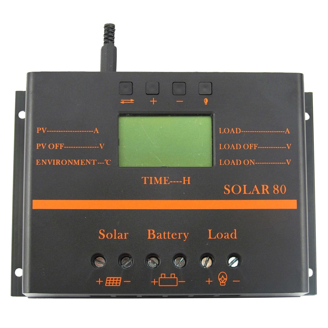 

80A LCD Solar Panel Battery Regulator Charge Discharge Controller 12V 24V & USB