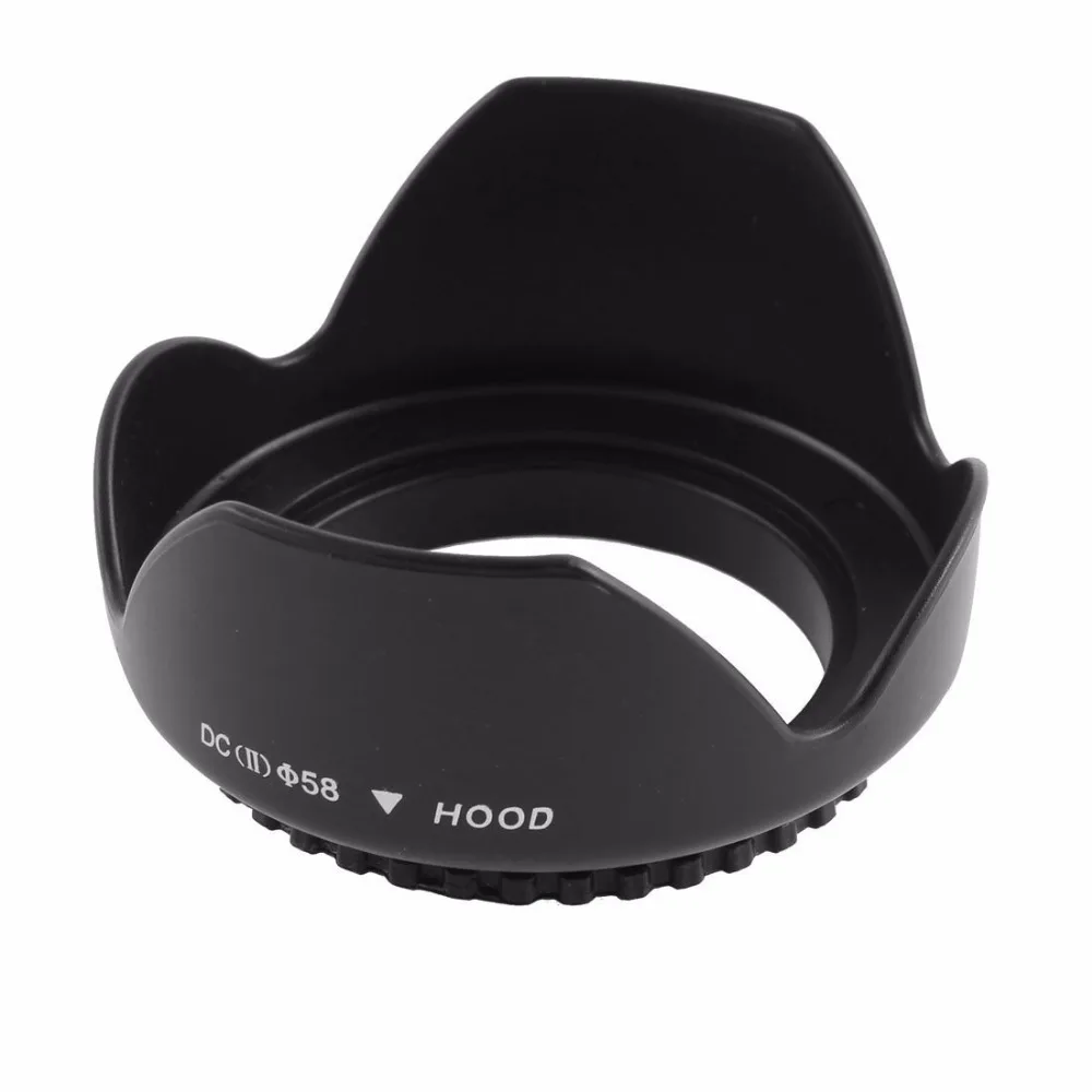 Бленда для объектива Nikon Canon Sony Fuji Olympus Panasonic DSLR 49 52 55 58 62 67 72 77 82 мм|lens hood|lens hood for nikonlens