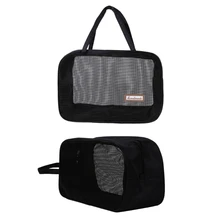 2018 New Portable Bathing Bag Mesh Shower Toiletry Pouch Travel Makeup Storage Holder