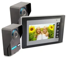 freeship 7 Color Screen Video Intercom Night Vision CMOS Camera support Door Access Control Two To