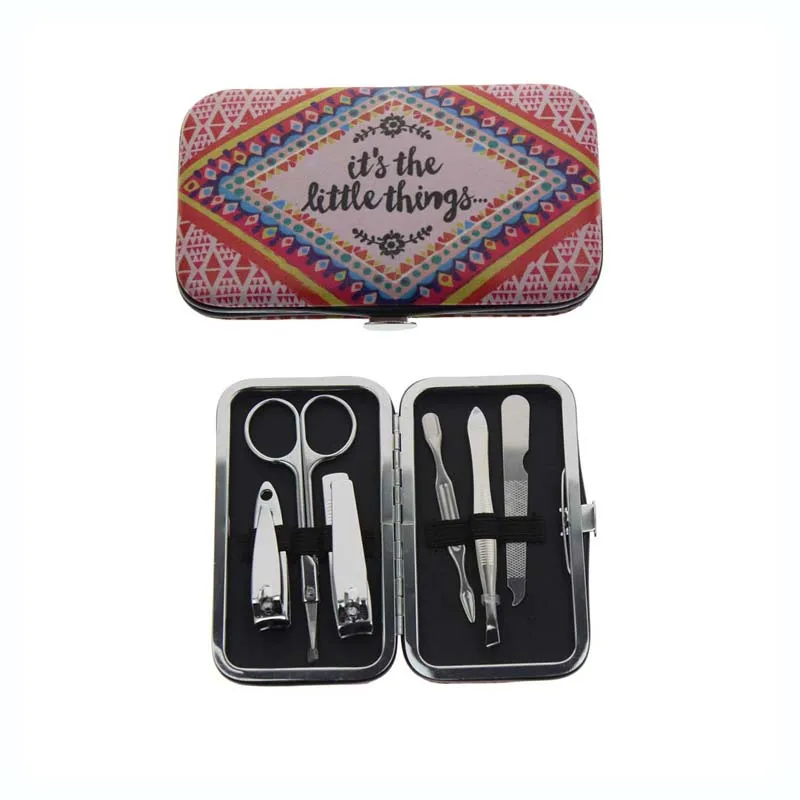 

6Pcs/Set Soft Cover Ladies Manicure Set For Wife Daughter Mother Women Girl Holiday Birthday Christmas Gift Present