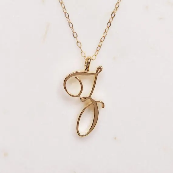 26 букв ожерелье Z серебро золото розовое алфавит для женщин Collier друзей семьи с