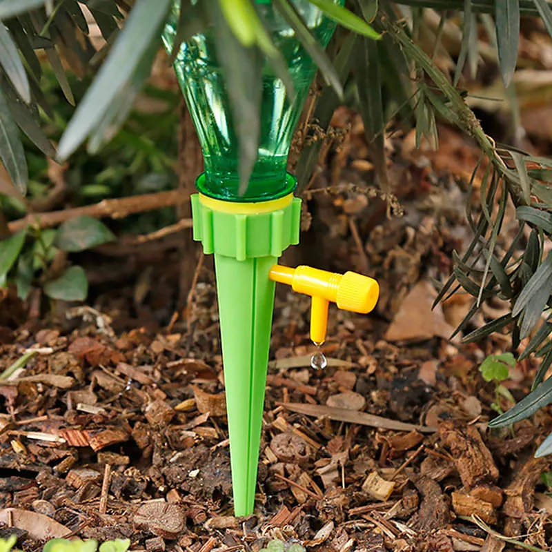 

Plant Self Watering Adjustable Stake Water-dropper Automatic Watering Spike Irrigation Dripper with Switch Control Valve BS