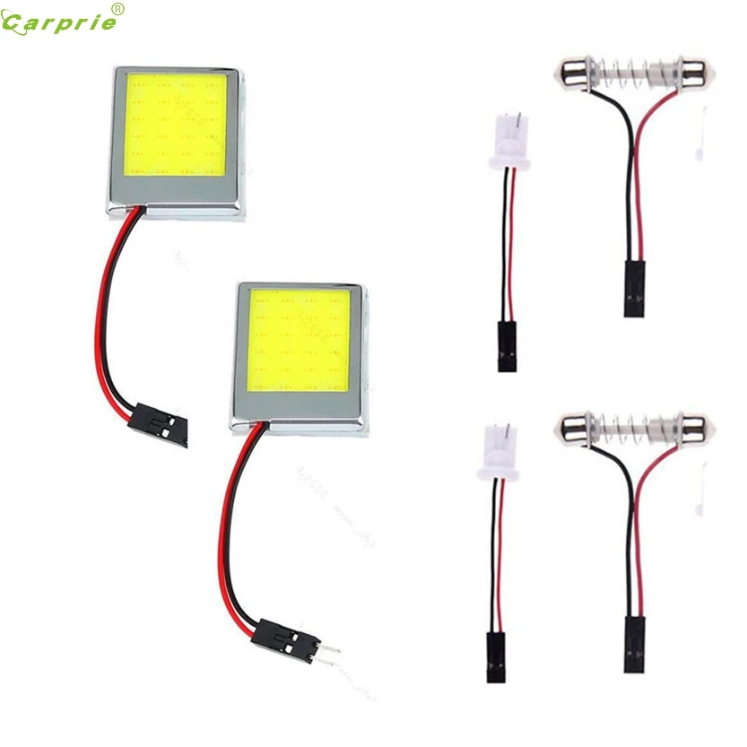 2 шт. 12 В T10 24 SMD светодиодный светильник для салона белый автомобильный купол