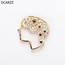 

Head Gear Brooches Gold Silver Rose Gold Girl Gift for Women Medical Christmas Brooch Fashion Jewelry Crystal Lapel Pins Metal