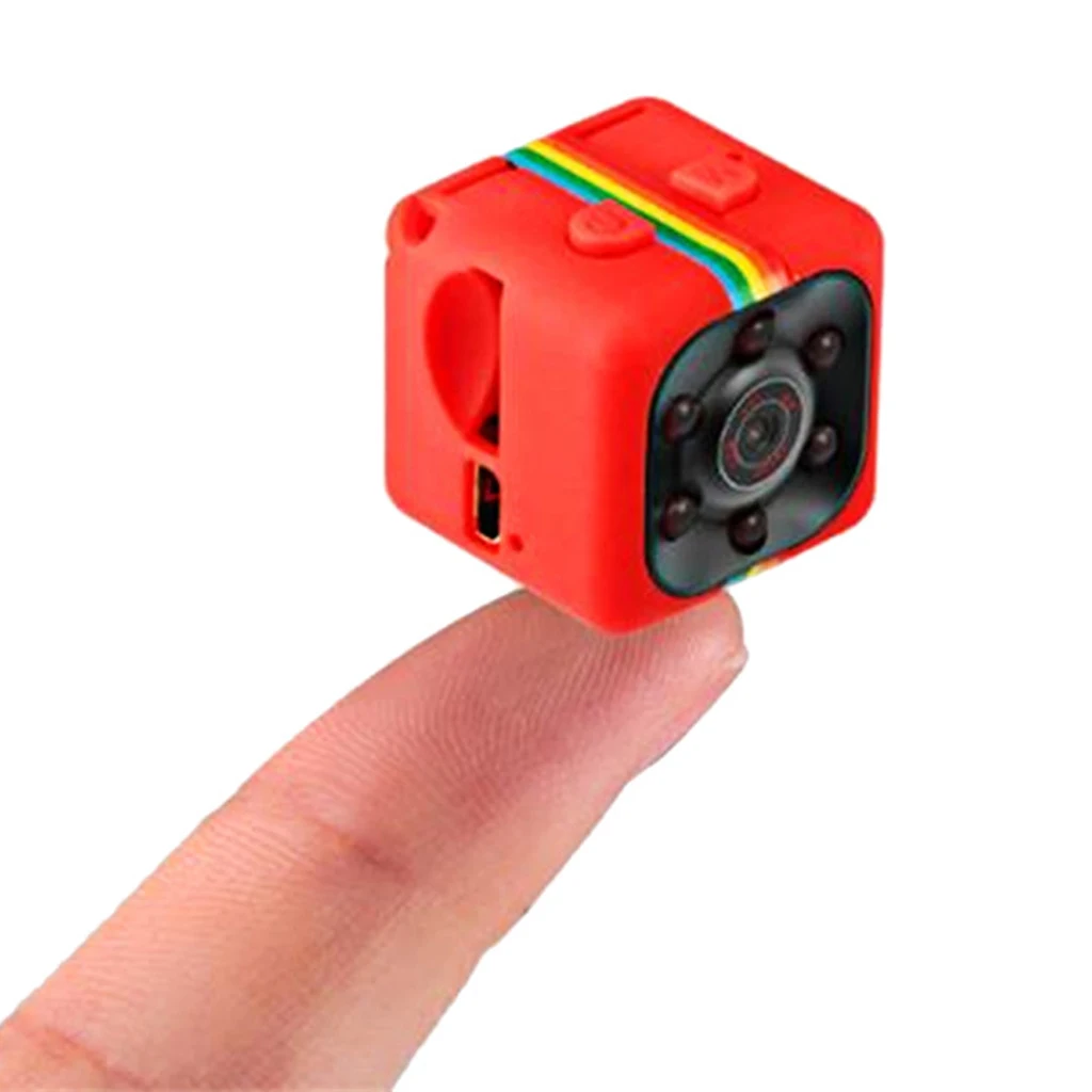 SQ11 1080P Mini Car Hidden DV DVR Camera Dash Cam IR Night Vision Red 1080P Dash cam + back clip + USB cable