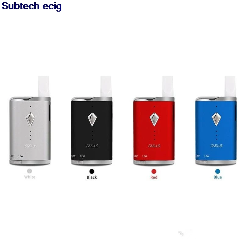 

Authentic ATVS Caelus Box Mod Battery 650mAh Variable Wattage 12W Bottom Twist Snot for Dank Kingpen Thick Oil Cartridge Vape