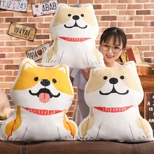 Милые Косплей Shiba «Лисья Секретная служба»(Inu собака плюшевая подушка коричневый/светло-желтый собачий Животные подушки декоративные детские для дивана, стула Подушка S/M/L