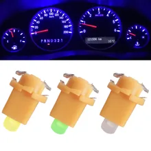 10 pezzi Per Auto Auto COB 1 SMDLED Indiator Calibro Luci Interior Dashboard Dash Laterale Della Lampada DC12V Rosso Bianco Blu strumento luce