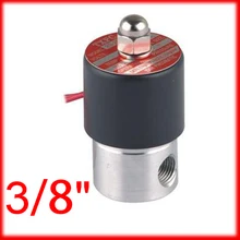 3/8 ''из нержавеющей стали электромагнитный клапан 2s040-10 вода Миниатюрный клапан небольшой размер устойчивость к коррозии ss Средства ухода за кожей, 12 В 24 В 220 В