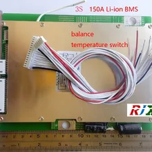 3 S 150A липолитиевый полимер BMS/PCM/PCB плата защиты батареи для 3 пакетов 18650 литий-ионная батарея сотового w/баланс