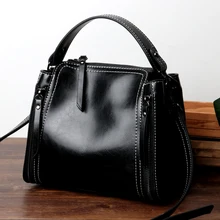 Роскошная женская сумка, Брендовая женская сумка из натуральной кожи, винтажная женская сумка через плечо, мягкие повседневные сумочки для шопинга