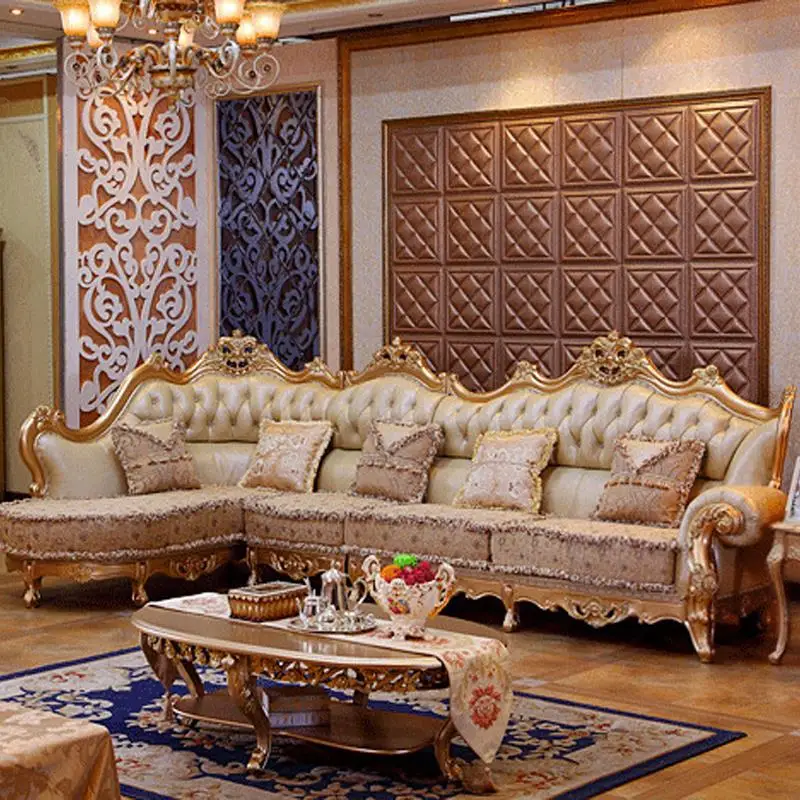 wohnzimmer couch billig: Sofa wohnzimmer holzschnitzerei und gold Ecke Sofa wohnzimmer möbel wohnzimmer couch billig: Sofa wohnzimmer holzschnitzerei und gold Ecke Sofa wohnzimmer möbel