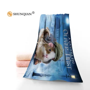 

New Custom Guinea Pig Towel Printed Cotton Face/Bath Towels Microfiber Fabric For Kids Men Women Shower Towels