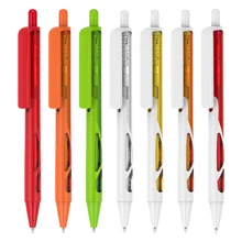 500 шт/партия клик действие пластиковая шариковая ручка на заказ печать логотип компании рекламная ручка