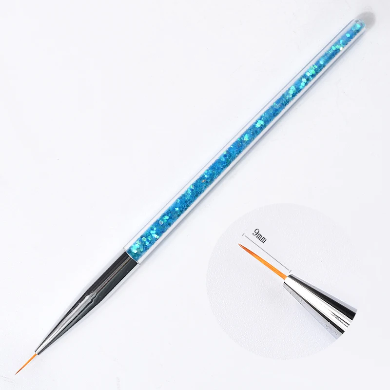 3 шт./компл. дизайн ногтей кисти для рисования ручка блеск ручка 7/9/11 мм набор «сделай сам» для цветы лайнера УФ-гель для ногтей инструменты для дизайна маникюра