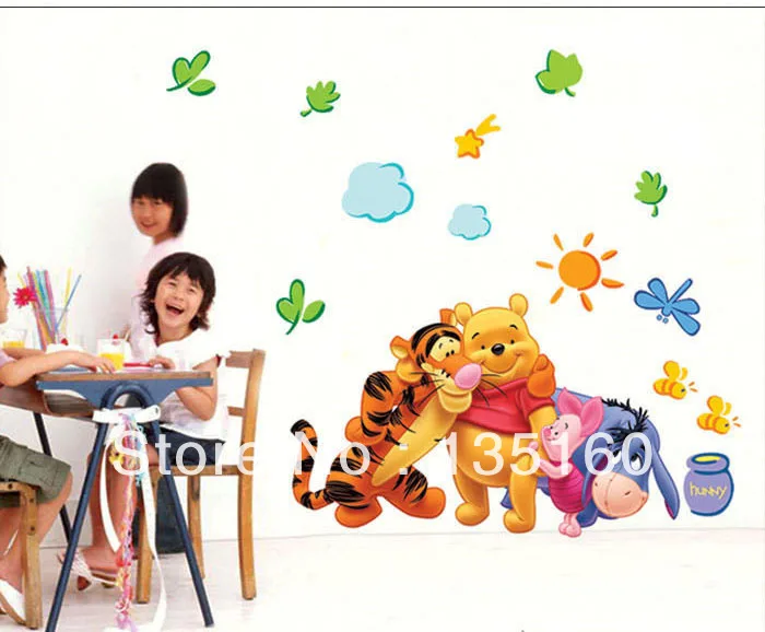 Wall Design For Kids i love how fanciful this is wonder how quickly one would tire of it 50x70cm Bear Tigger House Room Wall Decoration Kids Room Children Classroom Wall Mural Mixed Cartoon Wall Design For Kids beautiful 2 wall design for kids on 50x70cm Bear Tigger House Room Wall Decoration Kids Room Children Classroom Wall Mural Mixed Cartoon