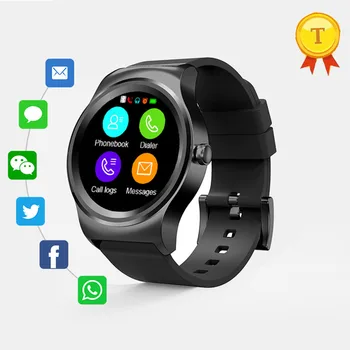 

Newest Bluetooth SmartWatch Heart Rate Monitor Pedometer Smart Watch with Alarm Phonebook Voice Record for iOS Android Phone
