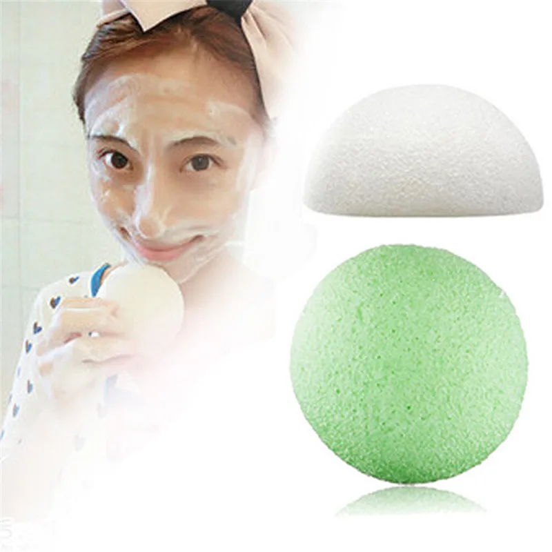 Nuevo natural konjac konnyaku facial puff Cara lavado limpieza esponja Cara limpio maquillaje limpieza sopro la limpieza del maquillaje