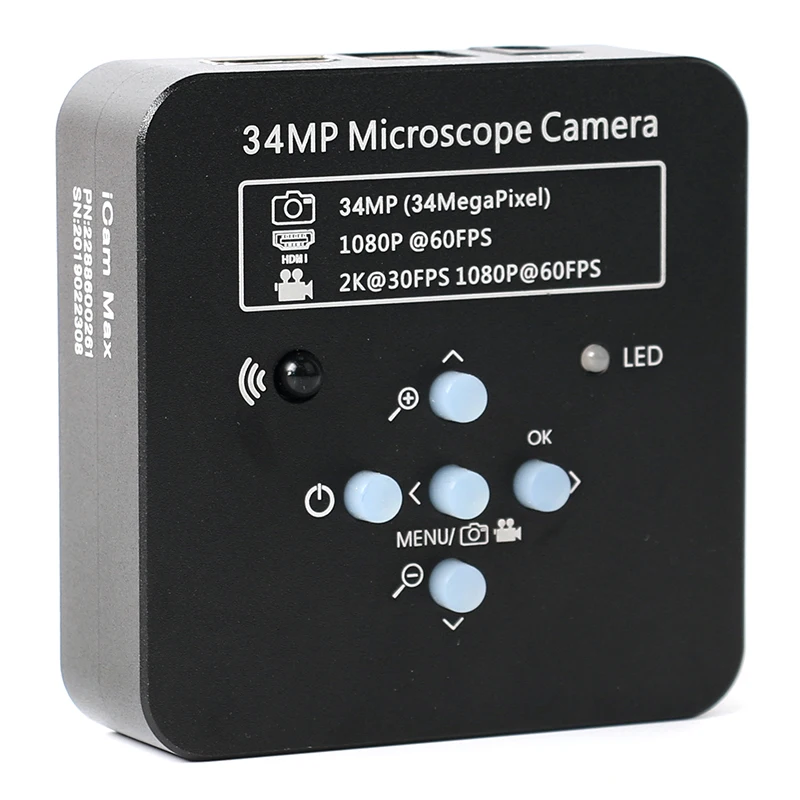 34MP 1080P Свободно регулируемая подставка HDMI видео промышленный микроскоп камера видео рекордер 180X 300X C-Mount объектив для пайки печатных плат