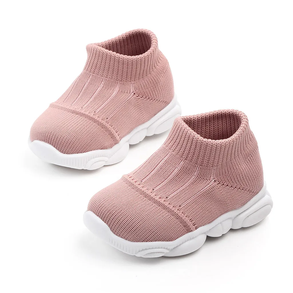 Kids Shoes Toddler Infant Baby Girls Boys Striped Sport Socks Shoes Sneakers