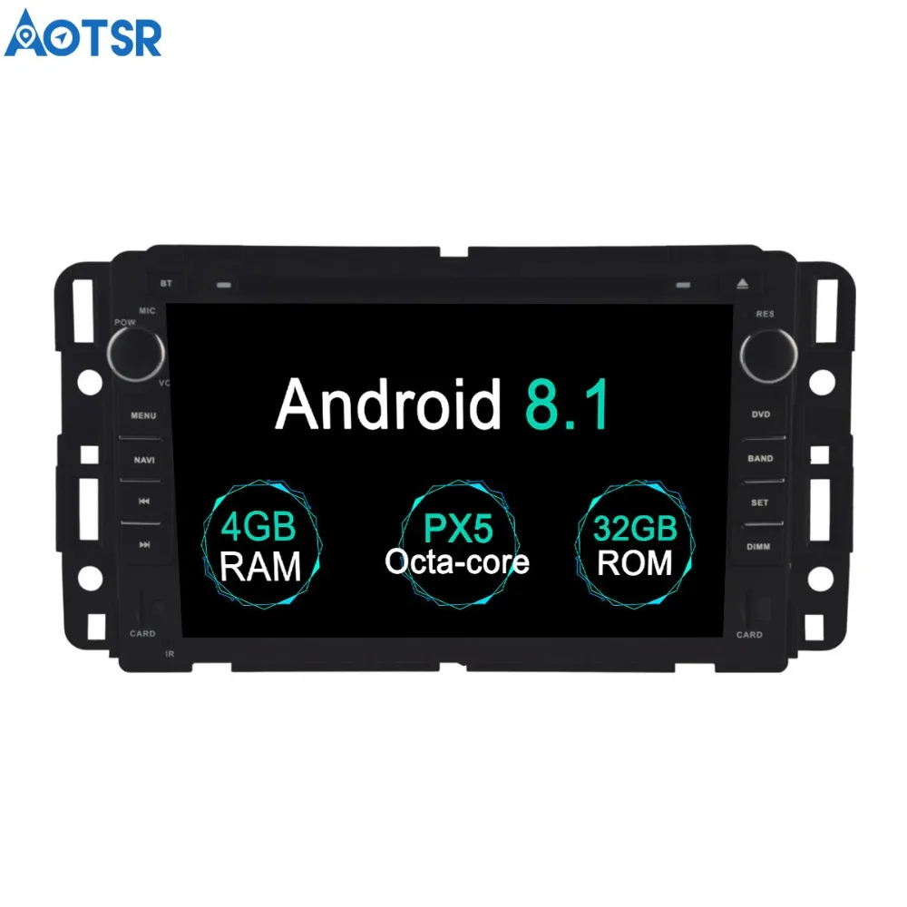 

Aotsr Android 8.1 GPS navigation Car DVD Player For GMC Yukon Tahoe 2007-2012 multimedia 2 din radio recorder 4GB+32GB 2GB+16GB