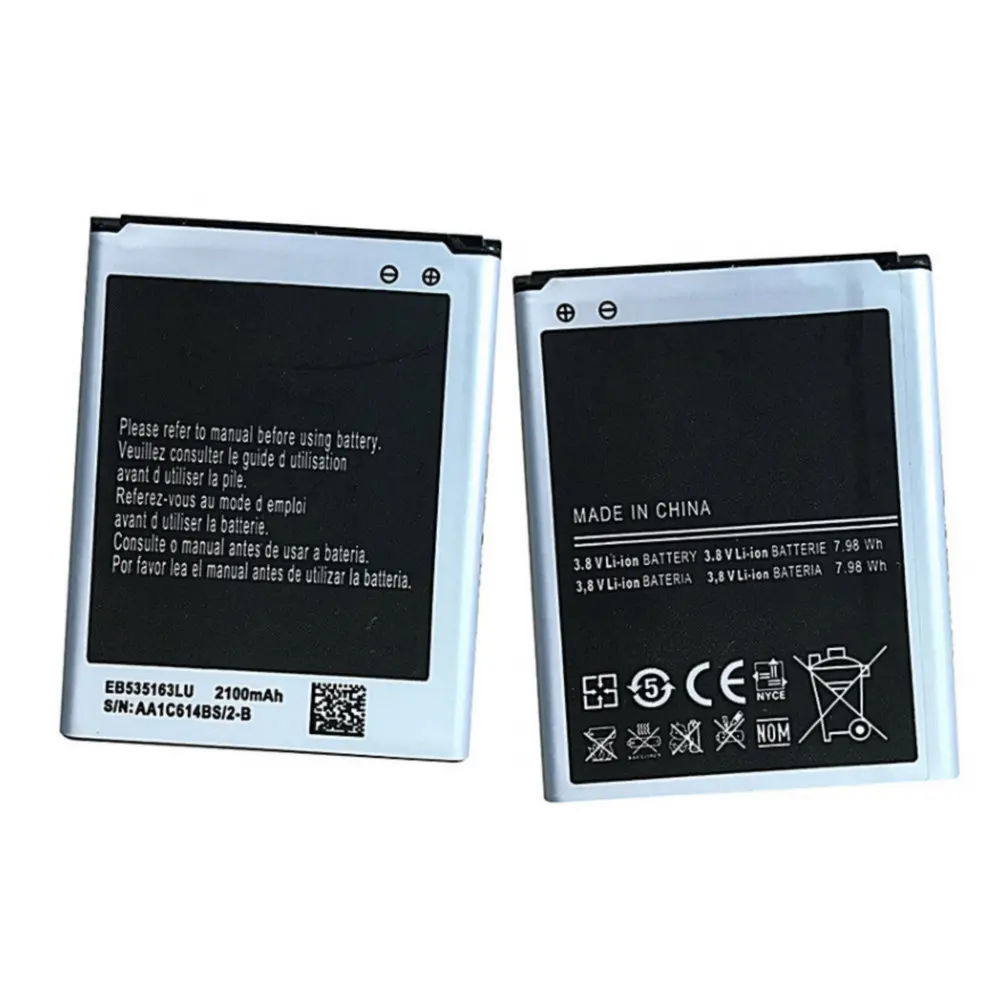 Аутентичная батарея EB535163LU для samsung I9082 Galaxy Grand DUOS I9080 I879 I9118 Neo+ I9168 I9060 батарея мобильного телефона