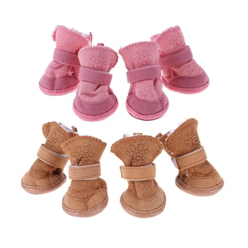 4 шт. зимние теплые ботинки для собак размеры XS/M/L/XL|pet shoes|shoes dogpet dog shoes |