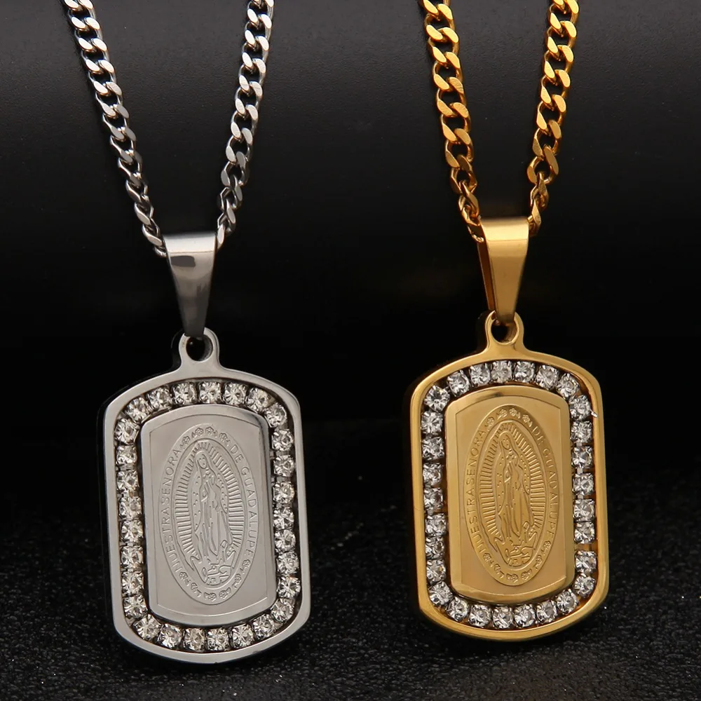 Squire Virgin Mary цепочка с подвеской из сплава хип хоп католическая мужская бижутерия