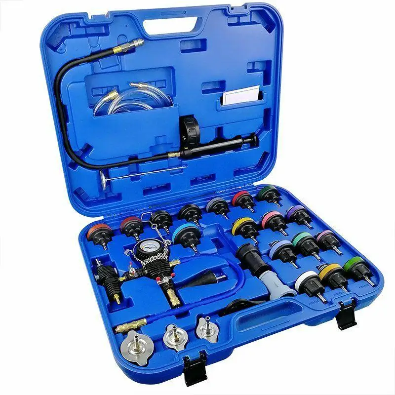 

MR CARTOOL 28pcs Universal Car Radiator Pressure Tester Water Cooling System Vacuum Refill Kit Cacuum Tester