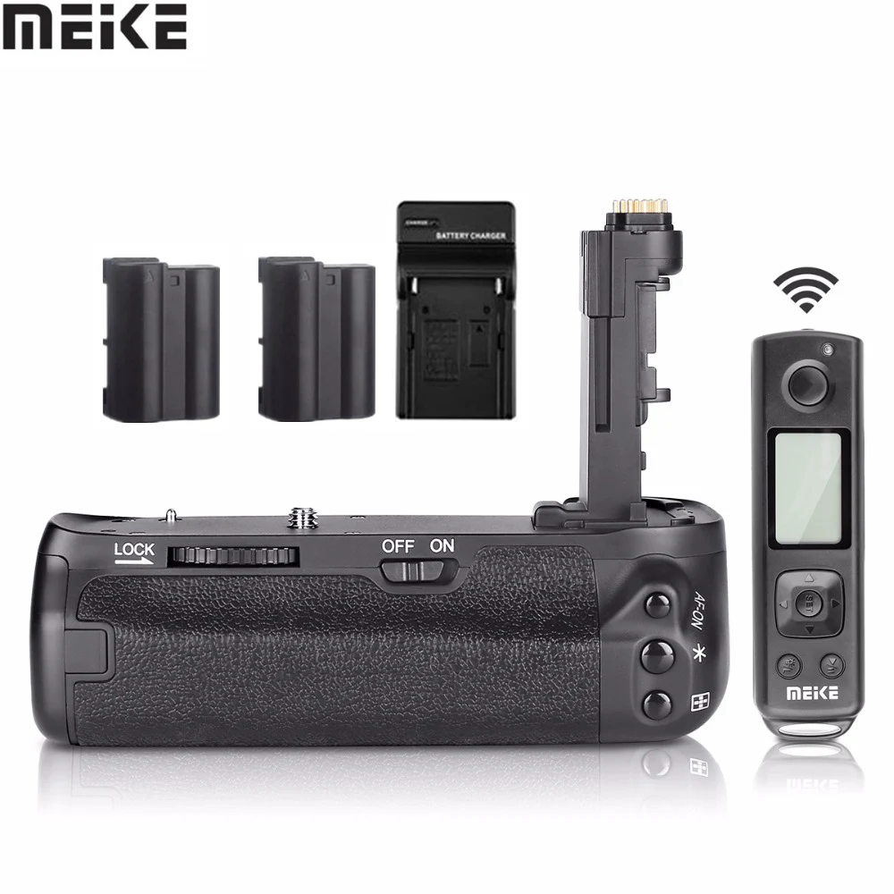 Meike MK-6D2 Pro батарейный блок LP-E6 зарядное устройство Встроенный 2,4G пульт дистанционного управления для Canon 6D Mark II как BG-E21