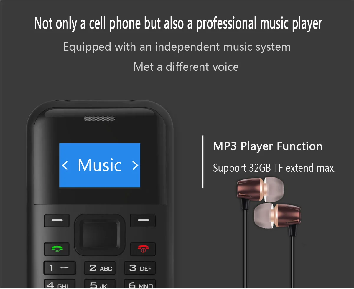 MP3-плеер AEKU C8, многоязычный, PK AEKU E1 M5 C6, аккумулятор 500 мА/ч, долгий режим ожидания, карта, телефон, один ключ, быстрый набор