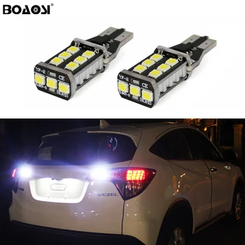 

BOAOSI 2x Canbus T15 W16W 912 921 LED Bulb 2835 SMD Car Back Up Reverse Lights White For HONDA VEZEL HRV 2015 accessories