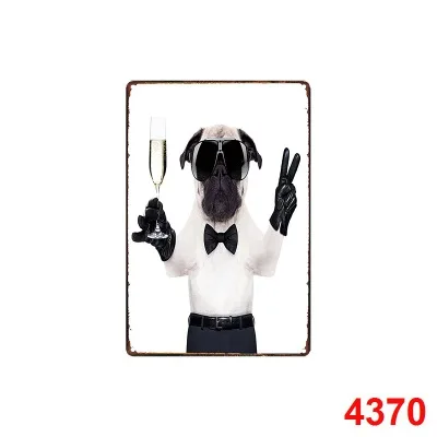 20X30 см винтажные металлические жестяные вывески pet shop собака кошка животное рисунок на железной поверхности в стиле ретро антикварная