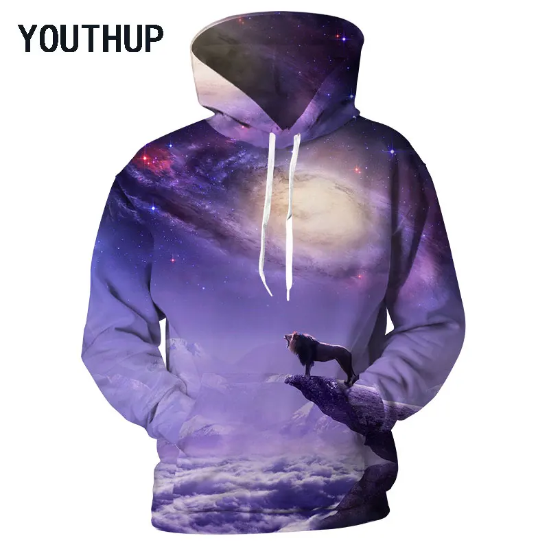 YOUTHUP 2018 Spring Men Hoodies Long Sleeve Pullover