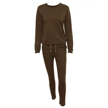 

2017 2Pcs Tracksuit Women Fashion Long Sleeve Hoodies Sweatshirt+Pants Suit Lady Casual Solid Women Set