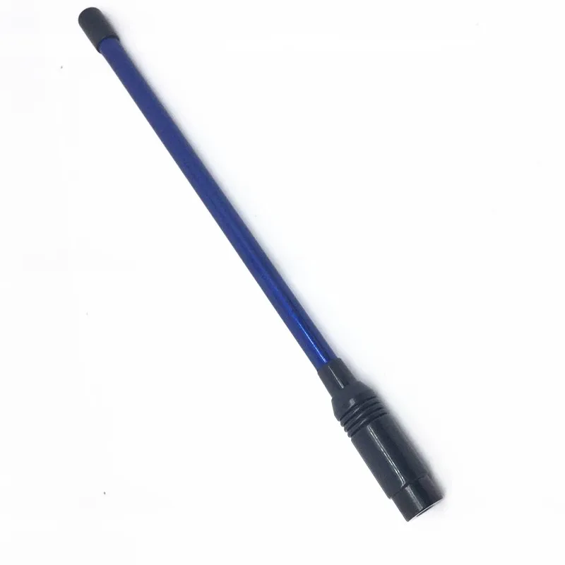 Стеклопластиковая двухсегментная антенна UV 144/430MHZ для YAESU VX6R VX7R VX3R VX2R baofeng UV3R+ walkie talkie - Цвет: Синий