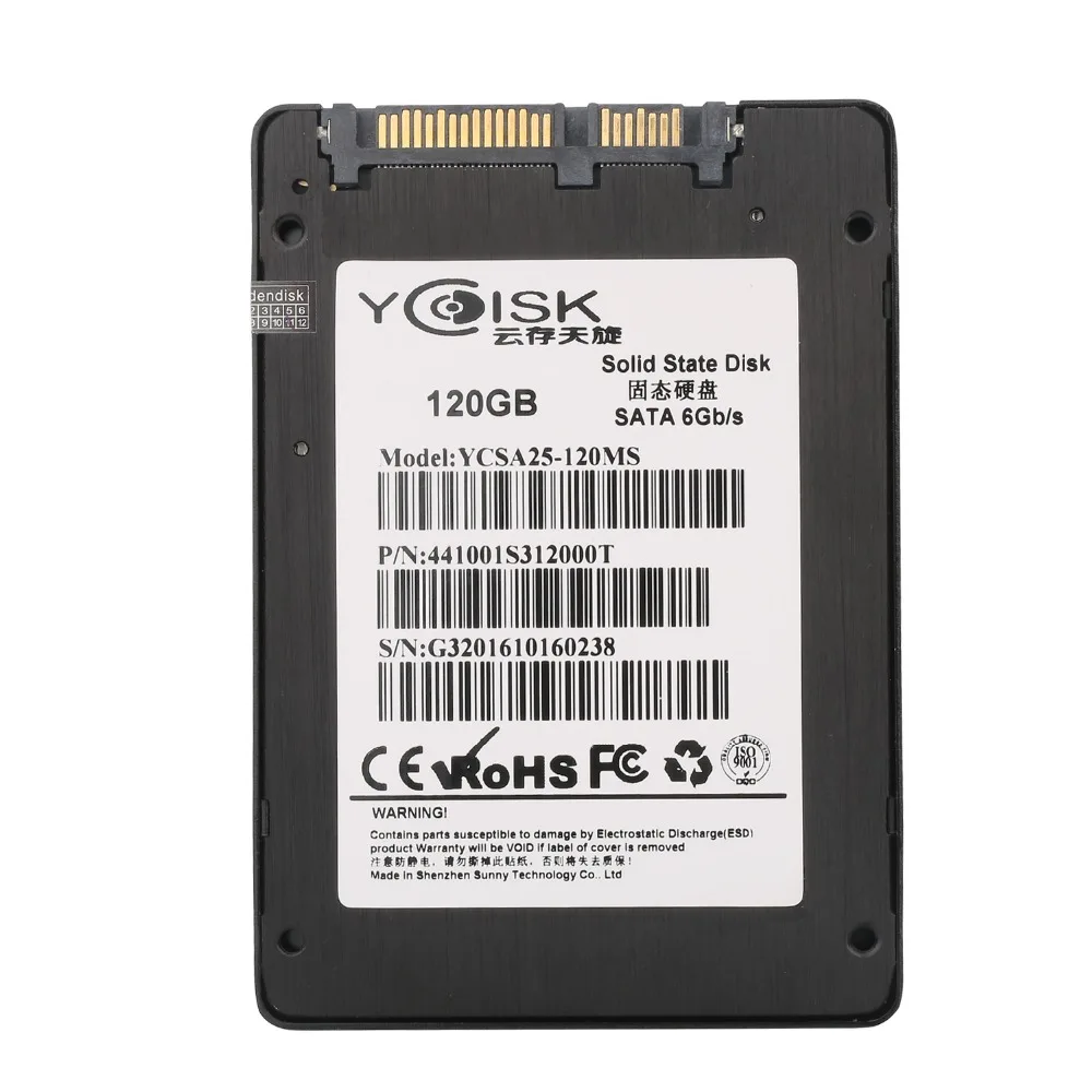 Goldendisk YCdisk серийный 500 Гб Твердотельный накопитель 2,5 SSD 480 ГБ SATA III 6 ГБ/сек. скорость 500 МБ/с./с